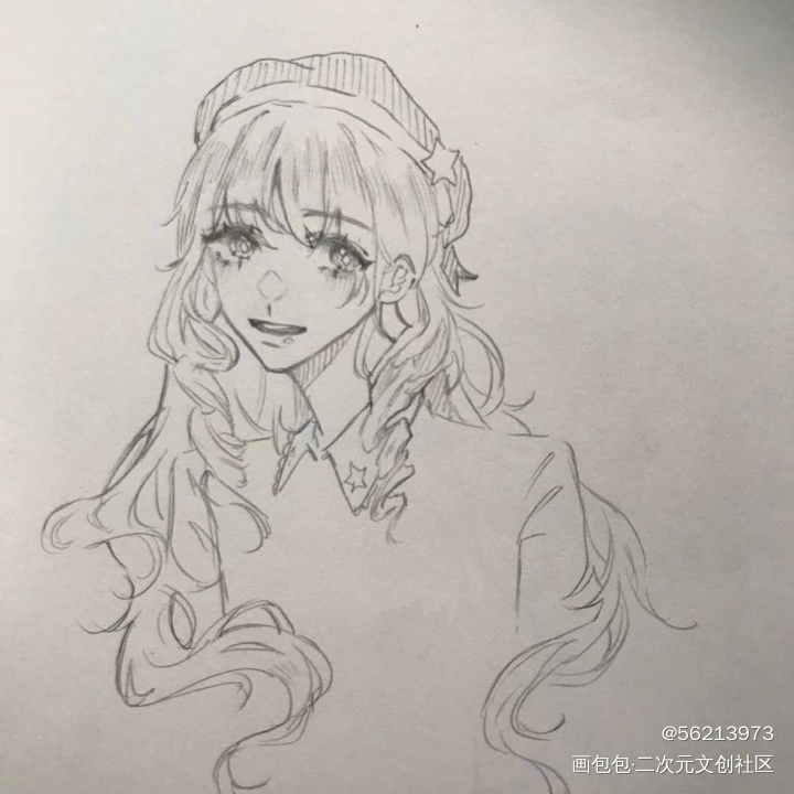 嘿嘿嘿是自家oc_手绘oc绘画作品