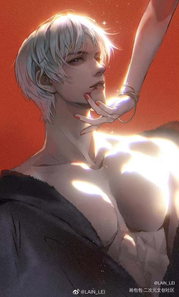 未婚夫(///▽///)_光与夜之恋绘画作品