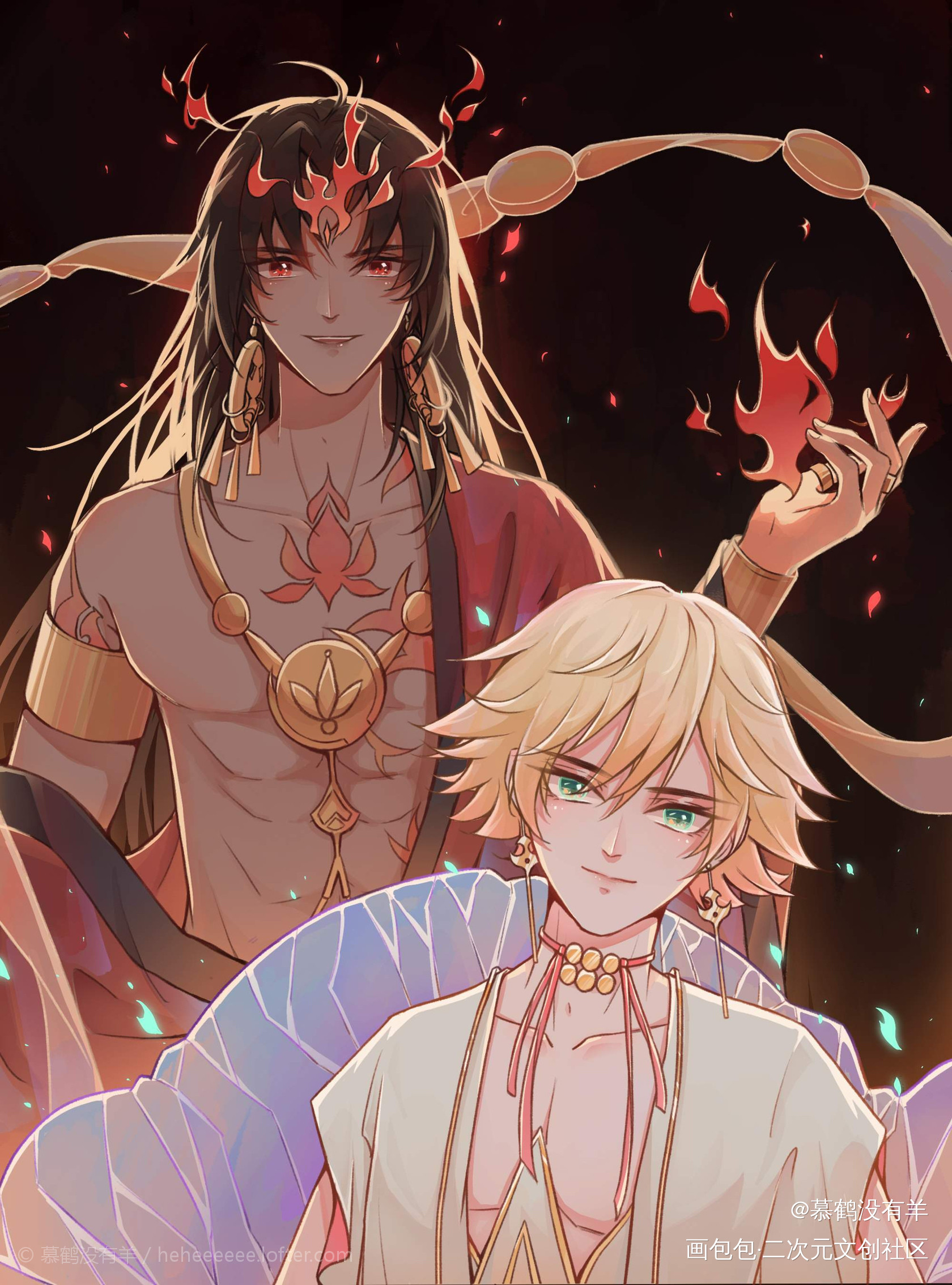 _阴阳师修帝阿修罗帝释天绘画作品