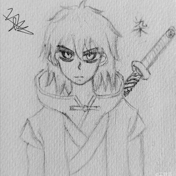 柒_临摹刺客伍六七手绘绘画作品