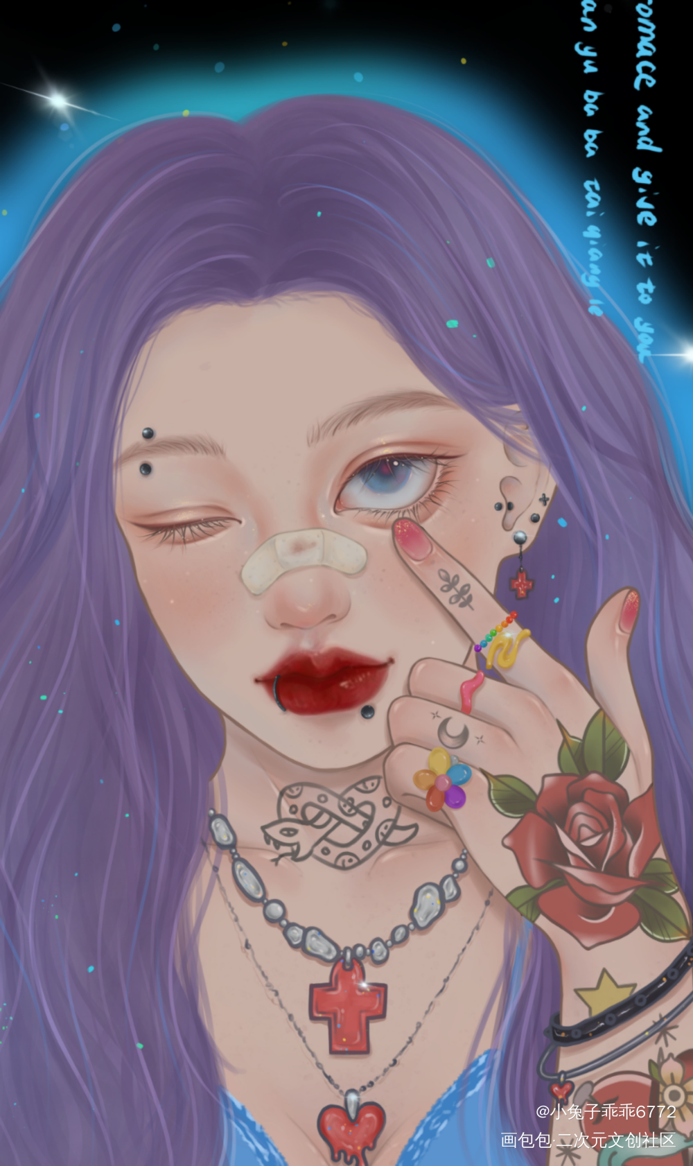 算是自设吧_平涂oc绘画作品