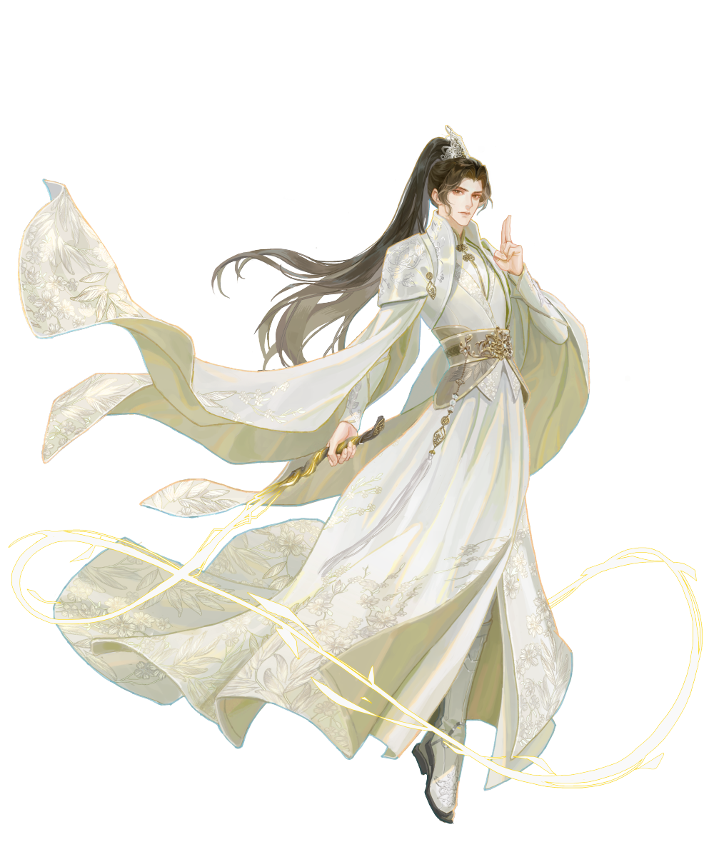晚宁立绘_二哈和他的白猫师尊燃晚楚晚宁立绘同人绘画作品
