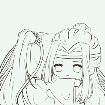 忘羡_墨香铜臭魔道祖师忘羡q版绘画作品