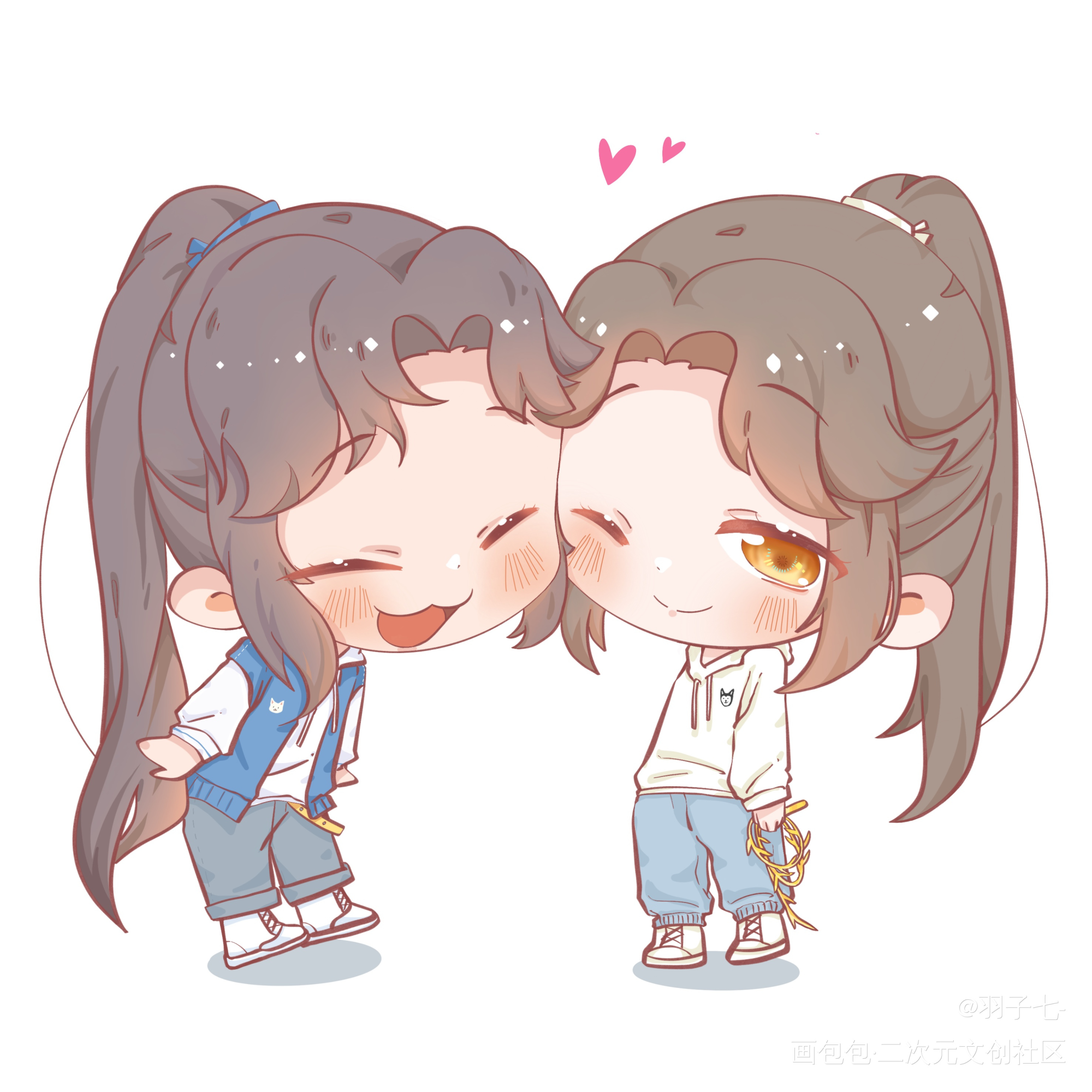 燃晚的一些脑洞_二哈和他的白猫师尊燃晚绘画作品