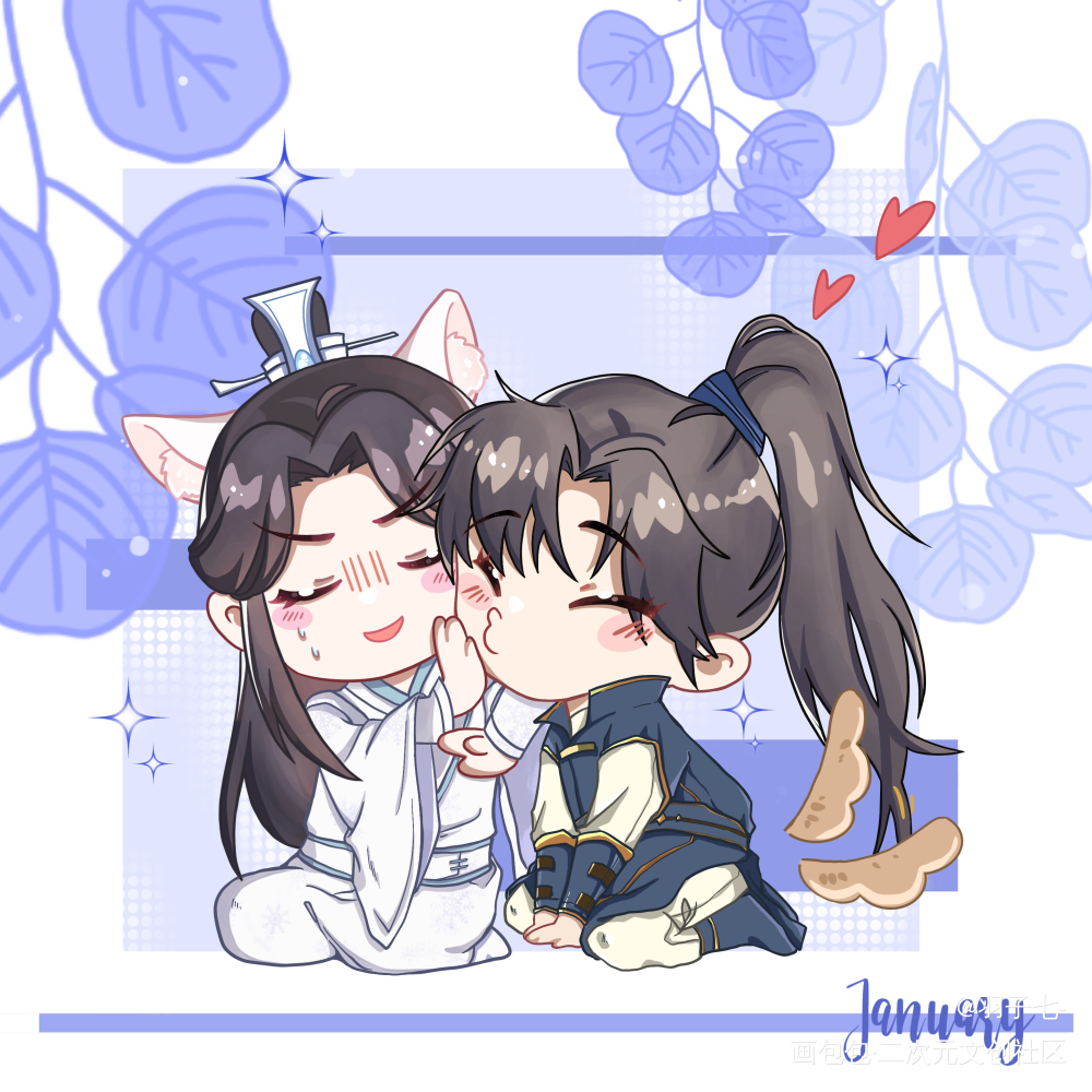 燃晚的一些脑洞_二哈和他的白猫师尊燃晚绘画作品