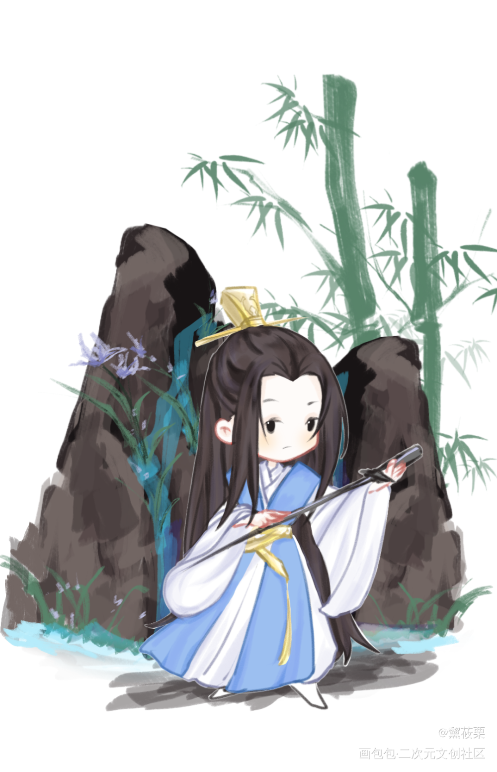 _第一仙师平涂Q版绘画作品