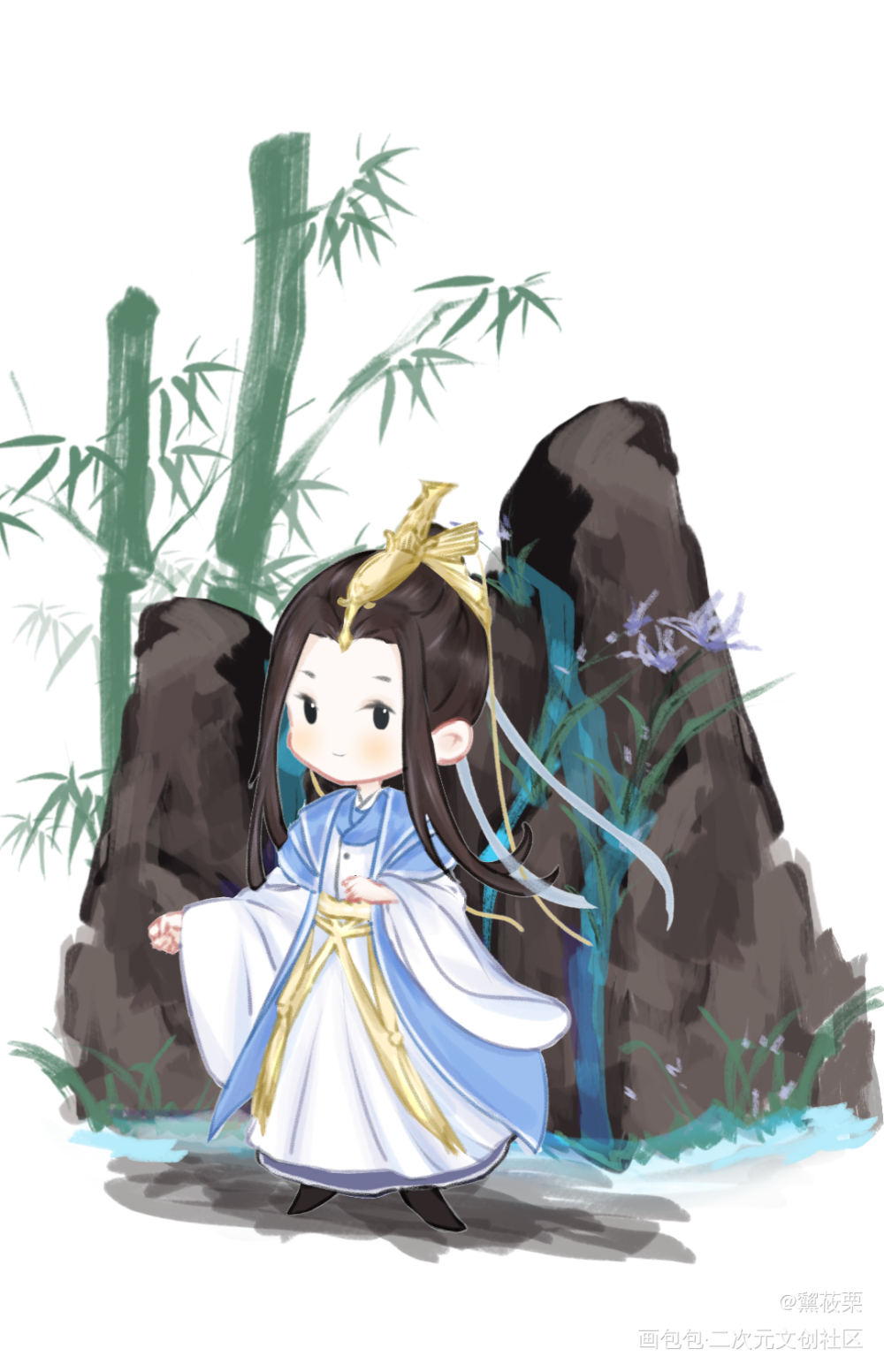 _第一仙师平涂Q版绘画作品