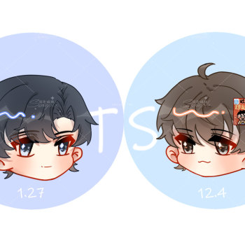 某某情头_某某添望盛望江添q版同人绘画作品