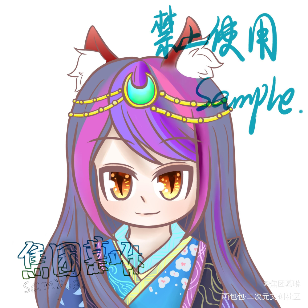 糕_Q版指绘摸鱼约稿绘画绘画作品