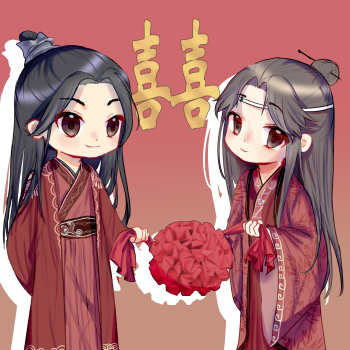 山河不夜天婚服_山河不夜天绘画作品
