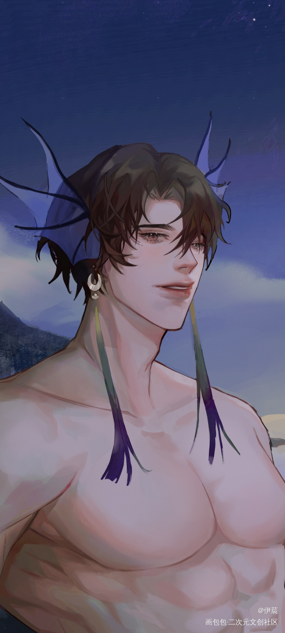 _188男团妹叔赵锦辛绘画作品