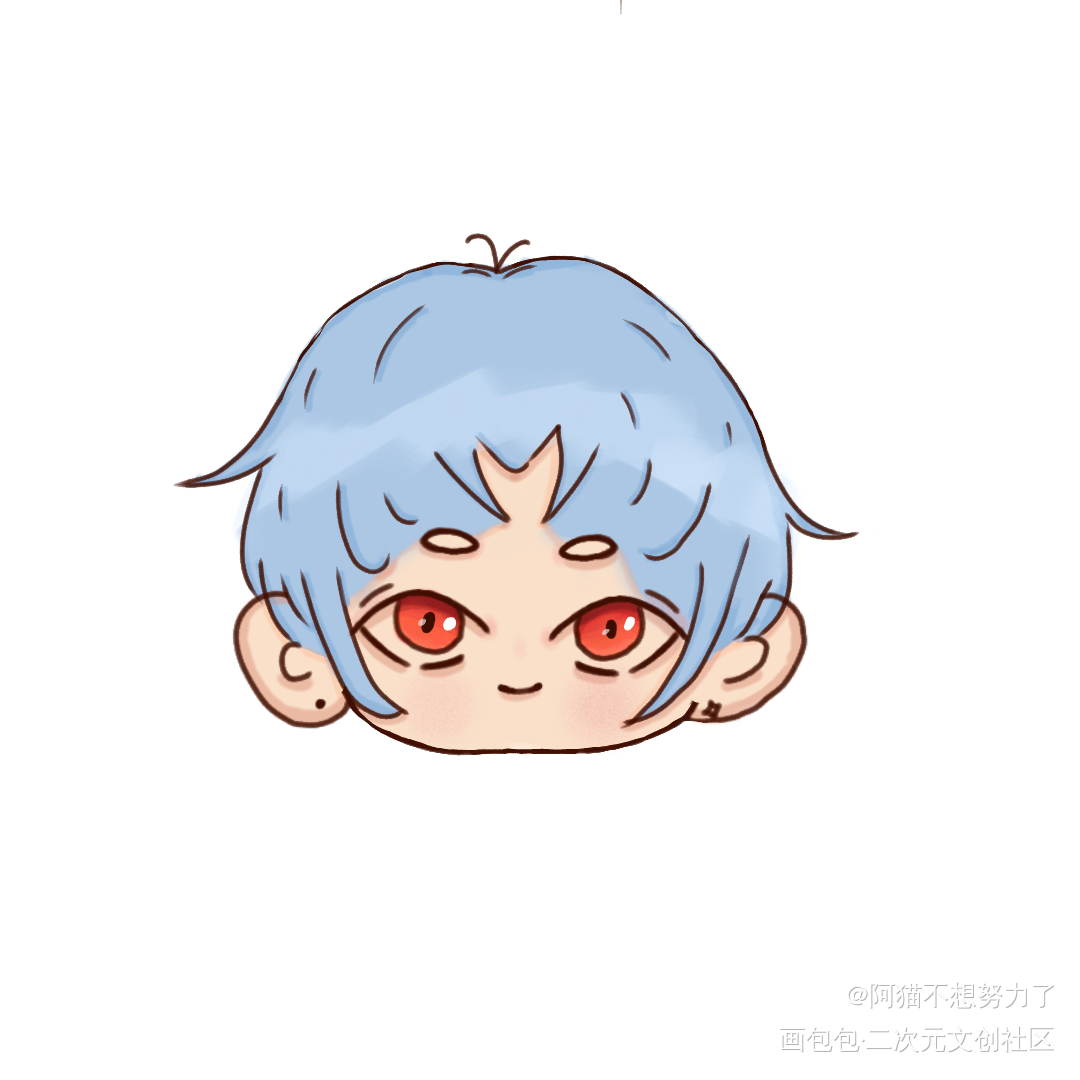 摸个QQ头_平涂Q版绘画原创oc绘画作品