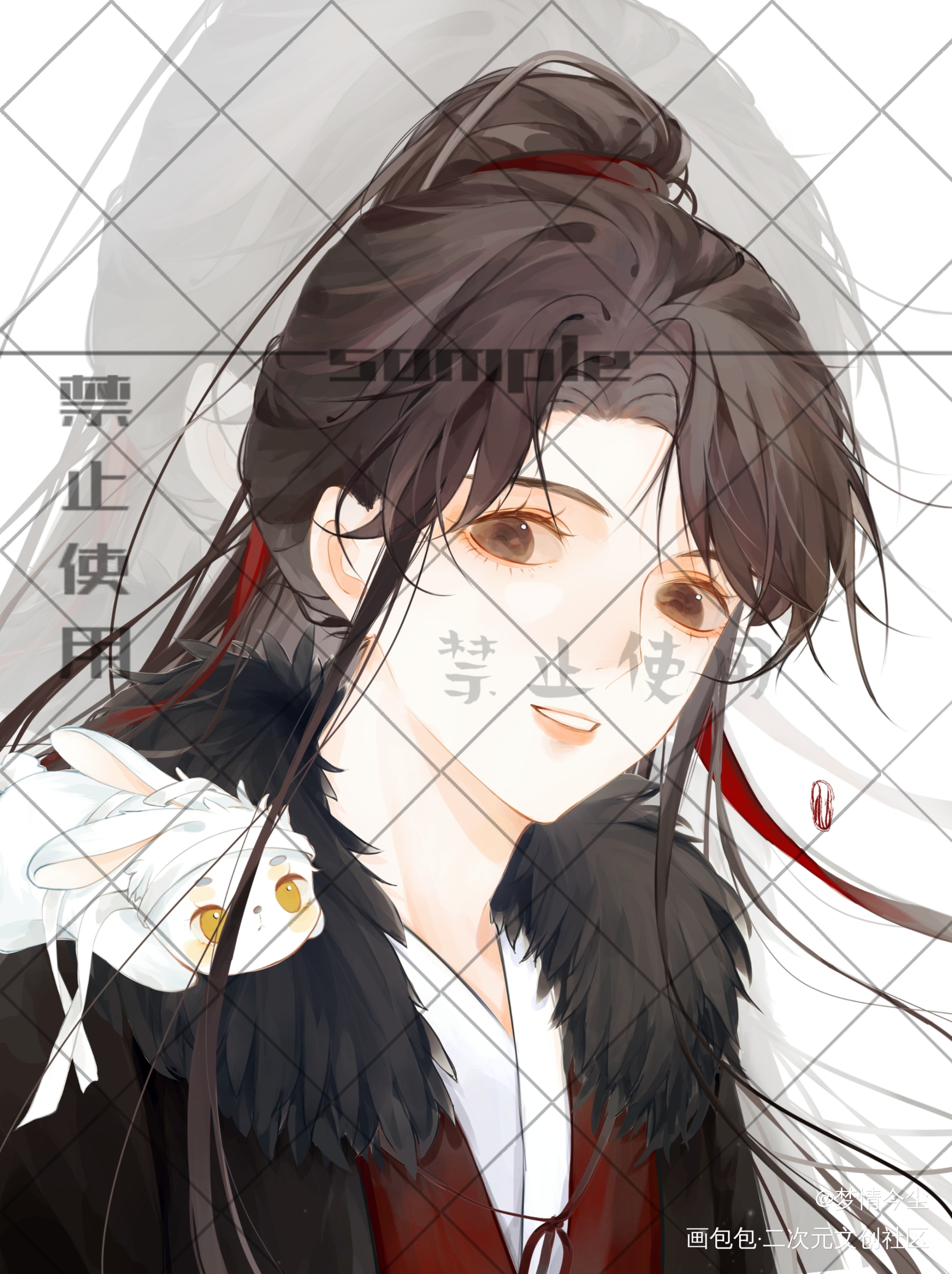 可遇的你_魔道祖师忘羡蓝忘机魏无羡绘画作品
