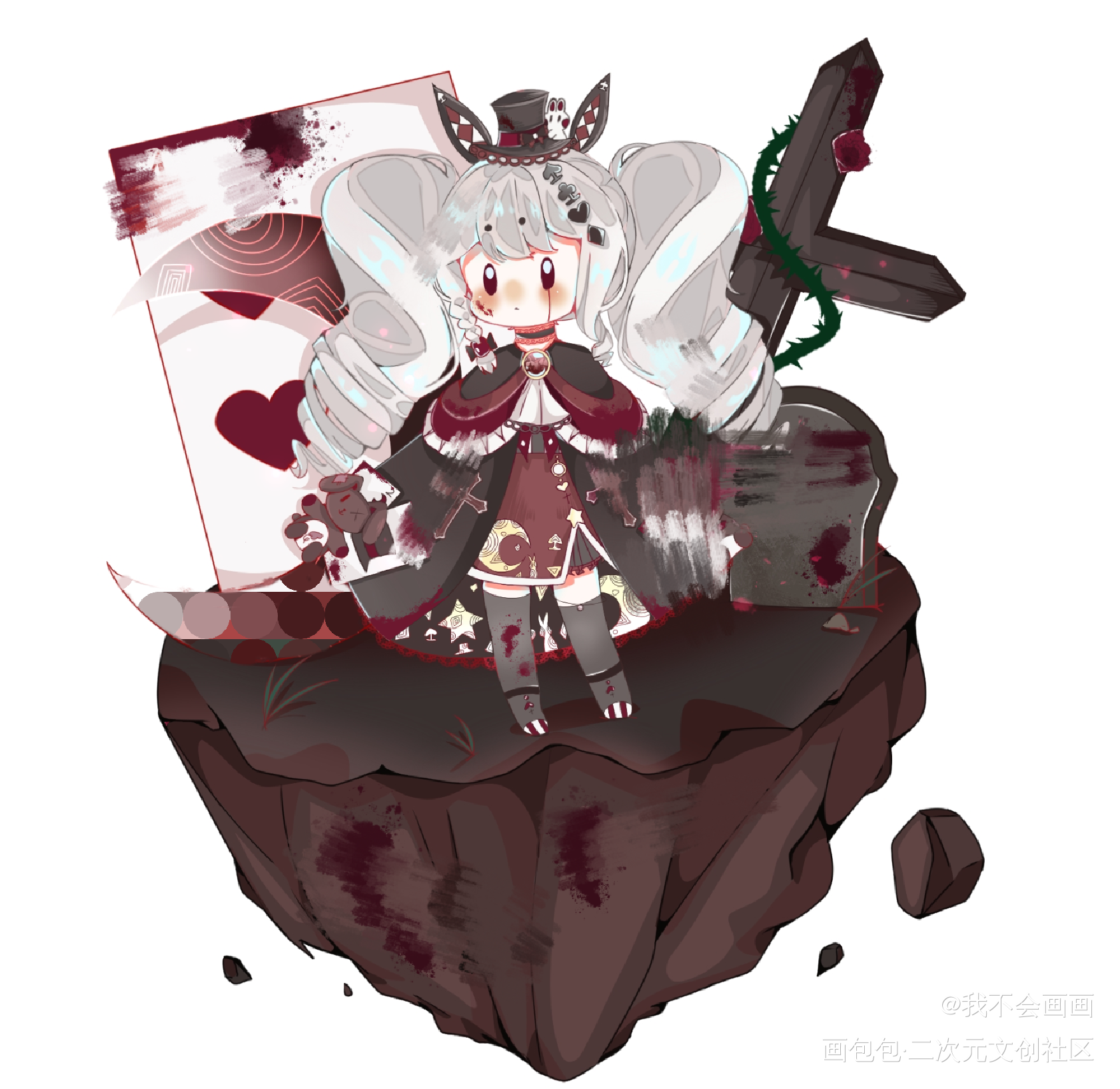 oc_手绘Q版我要上首推板绘oc绘画作品