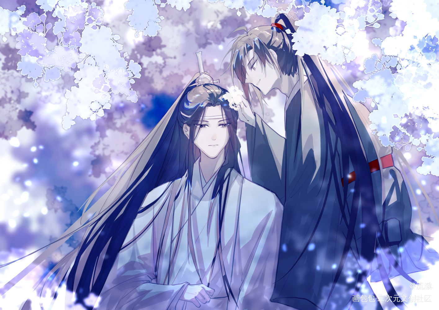 忘羡。_魔道祖师忘羡绘画作品