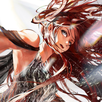 她是冰上的精灵女王——特鲁索娃_平涂特鲁索娃花滑莎莎板绘绘画作品