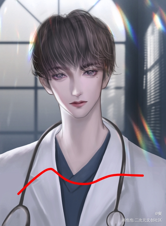 小朋友，生日快乐_伪装学渣谢俞约稿绘画作品