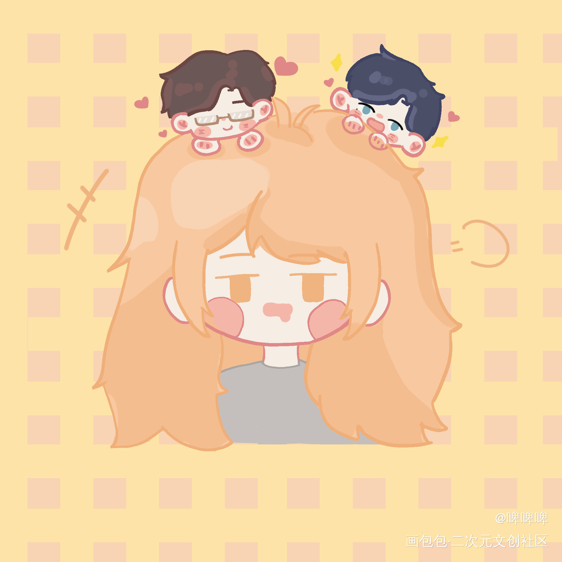 都是我的✧٩(ˊωˋ*)و✧_光与夜之恋Q版绘画作品
