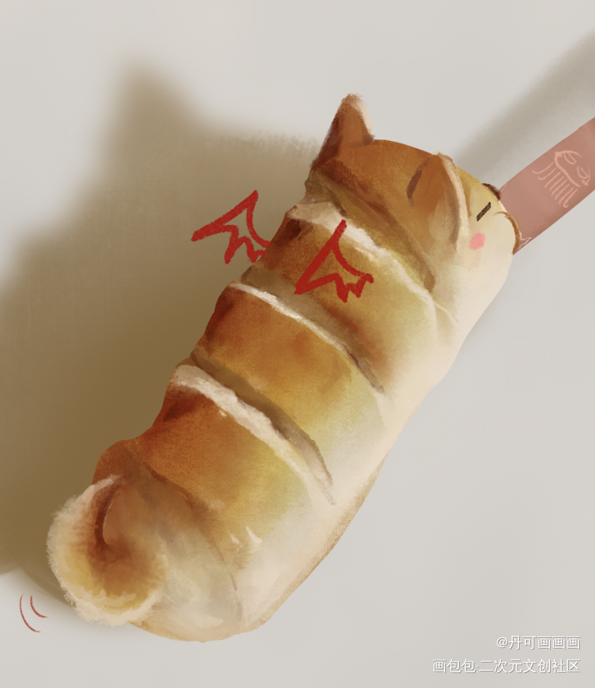 浅画个热狗_病案本谢清呈贺予绘画作品