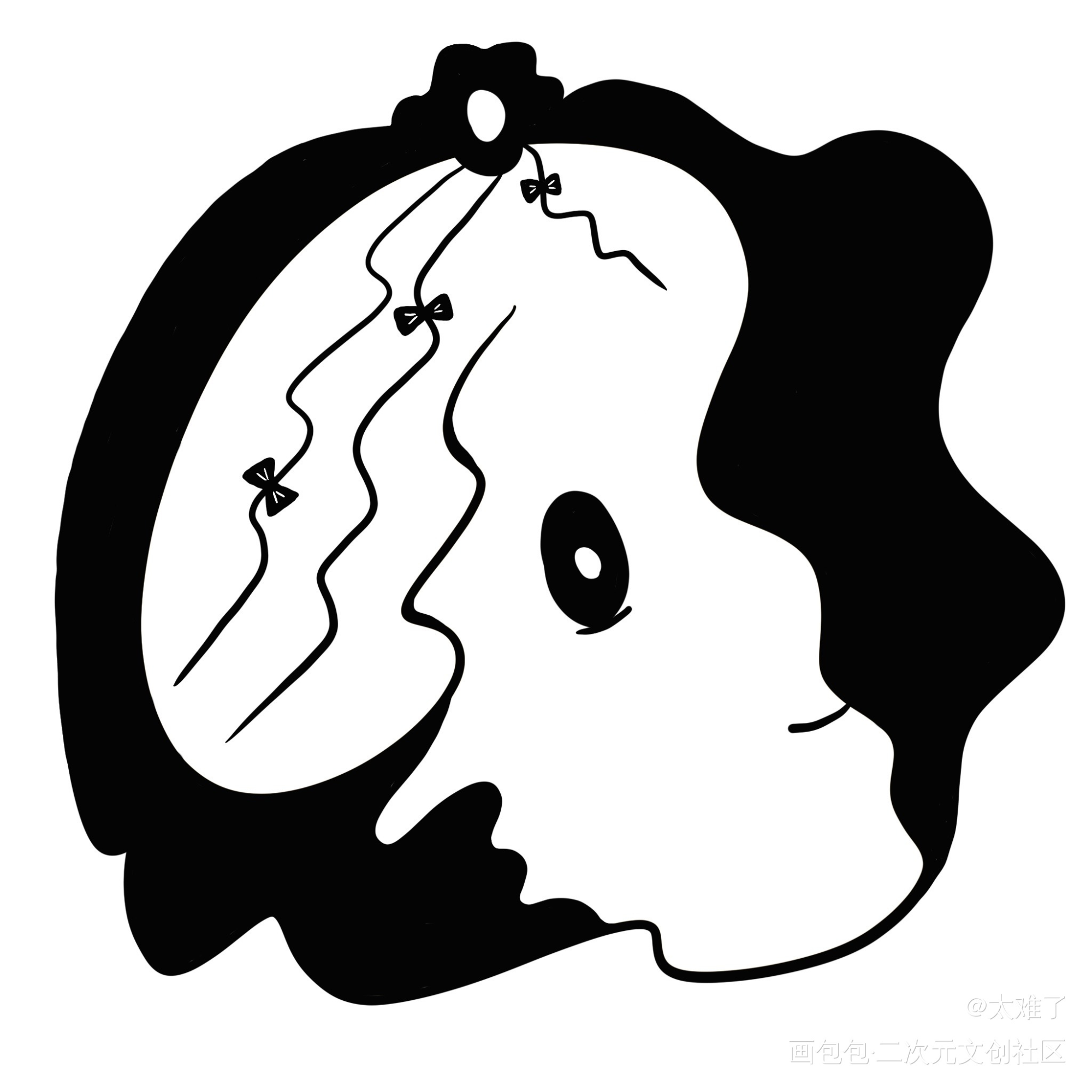 臆想多式_手绘黑白绘画作品
