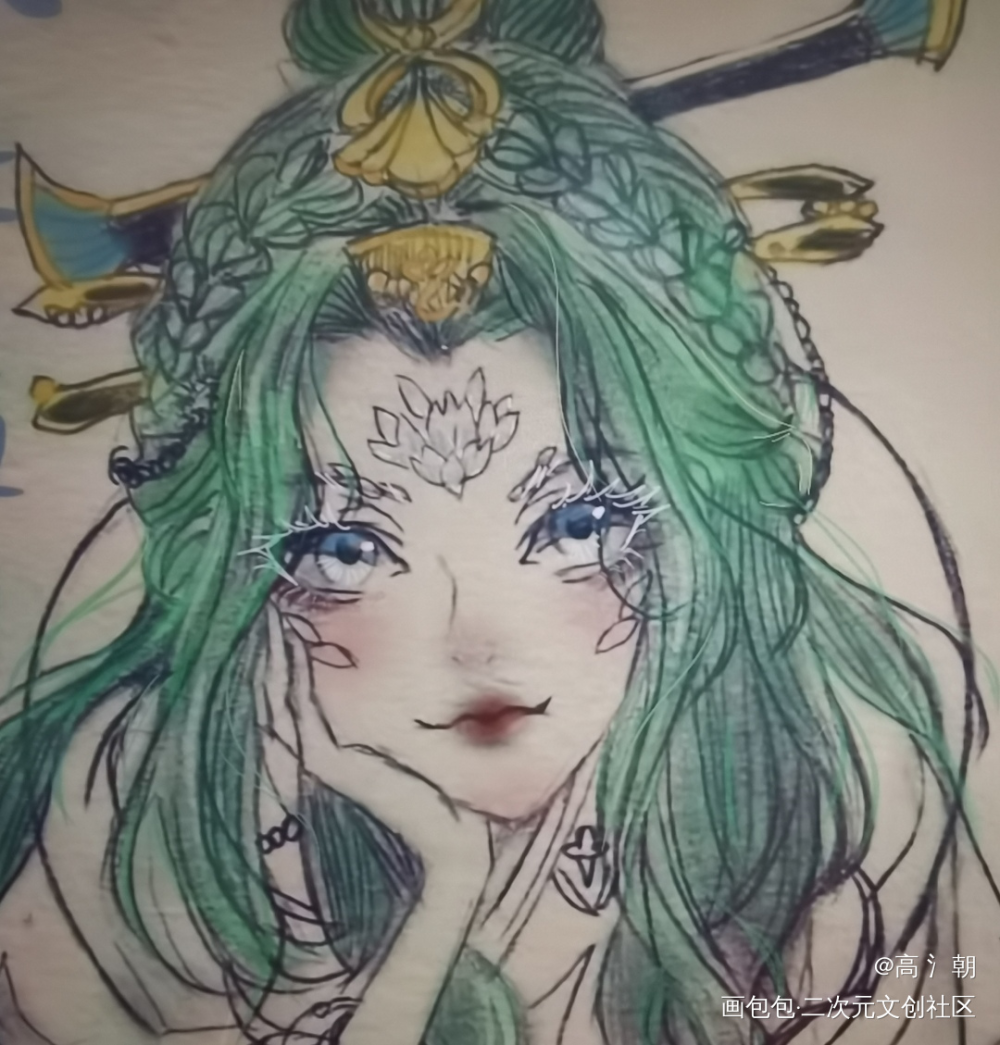 摸摸鱼啦_原神平涂绘画作品