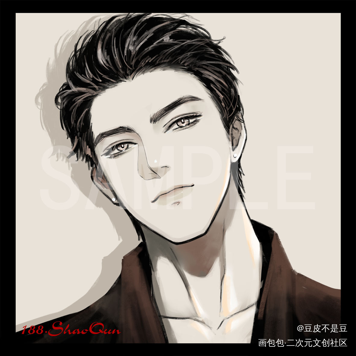 发一个又糙又帅的大鹅_娘娘腔188男团邵群绘画作品