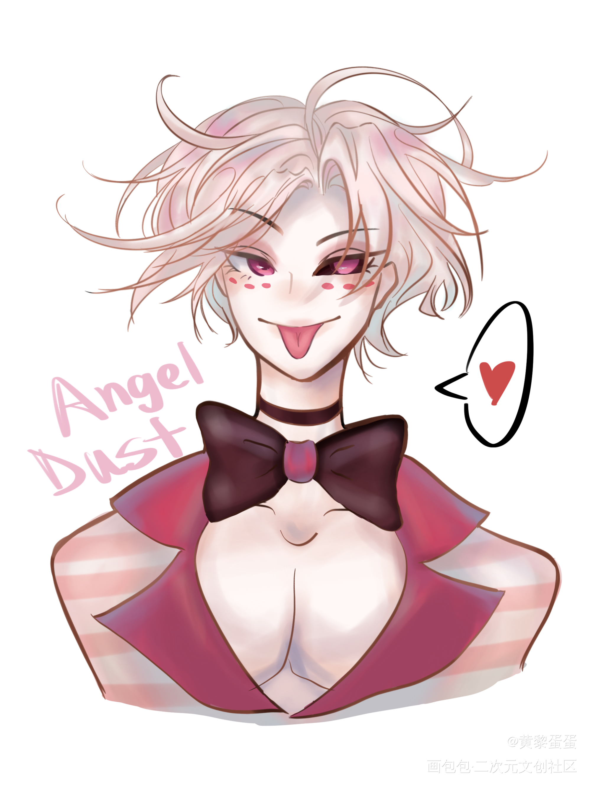 blitzo和 ad！！_AD平涂日系angeldustblitzo级恶老大地狱客栈绘画绘画作品