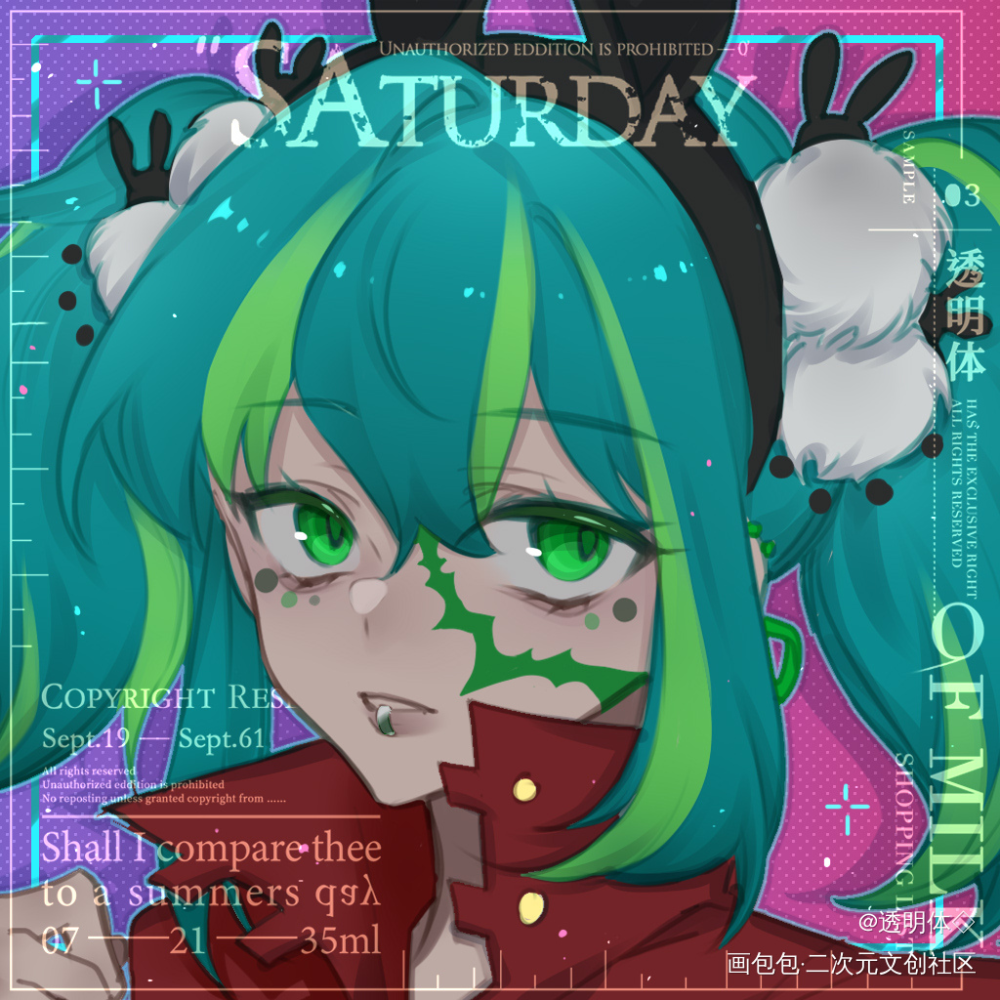 一些带色草稿头_付费委托约稿板绘绘画作品