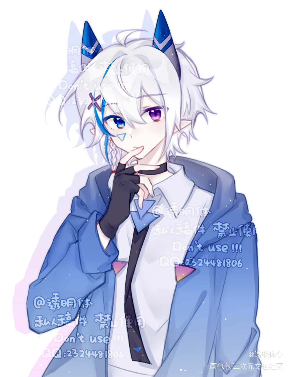 _付费委托约稿板绘绘画作品