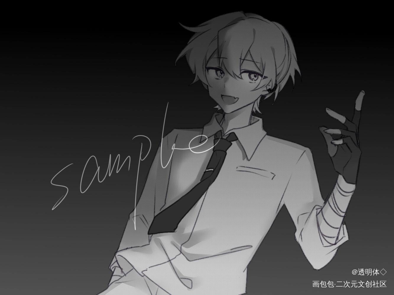 _付费委托约稿板绘绘画作品