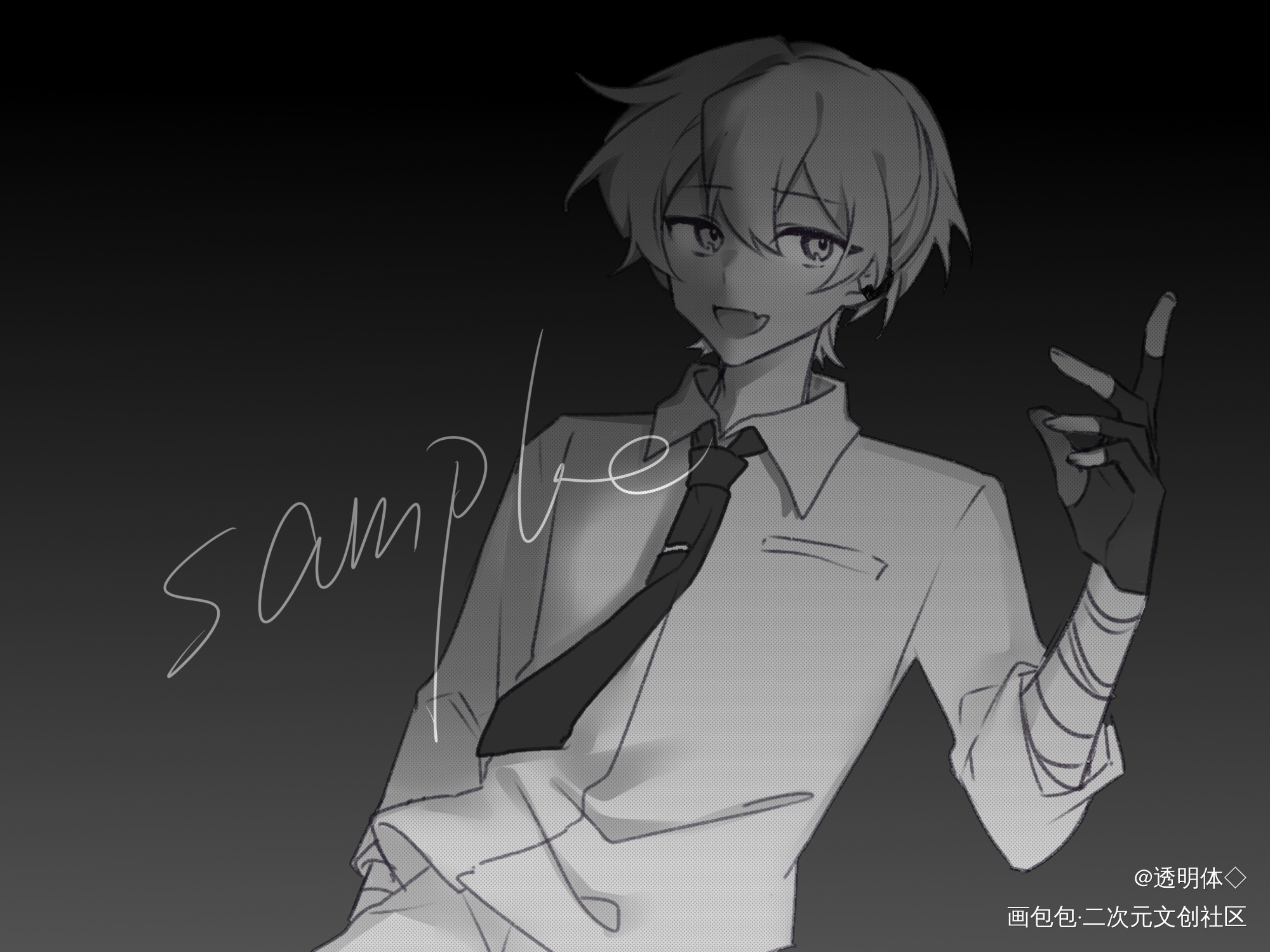 _付费委托约稿板绘绘画作品