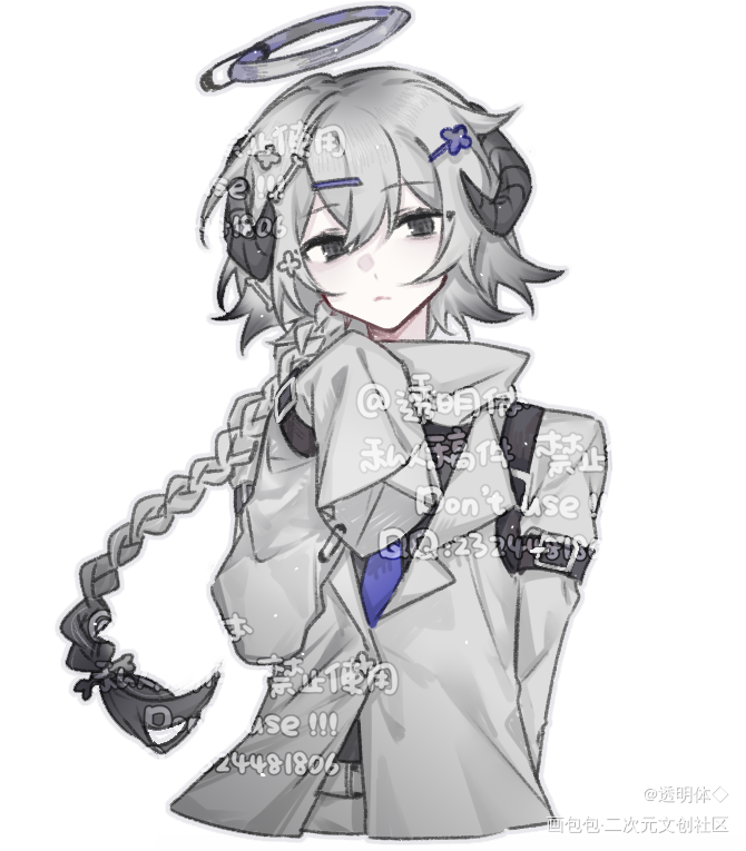 _付费委托约稿板绘绘画作品