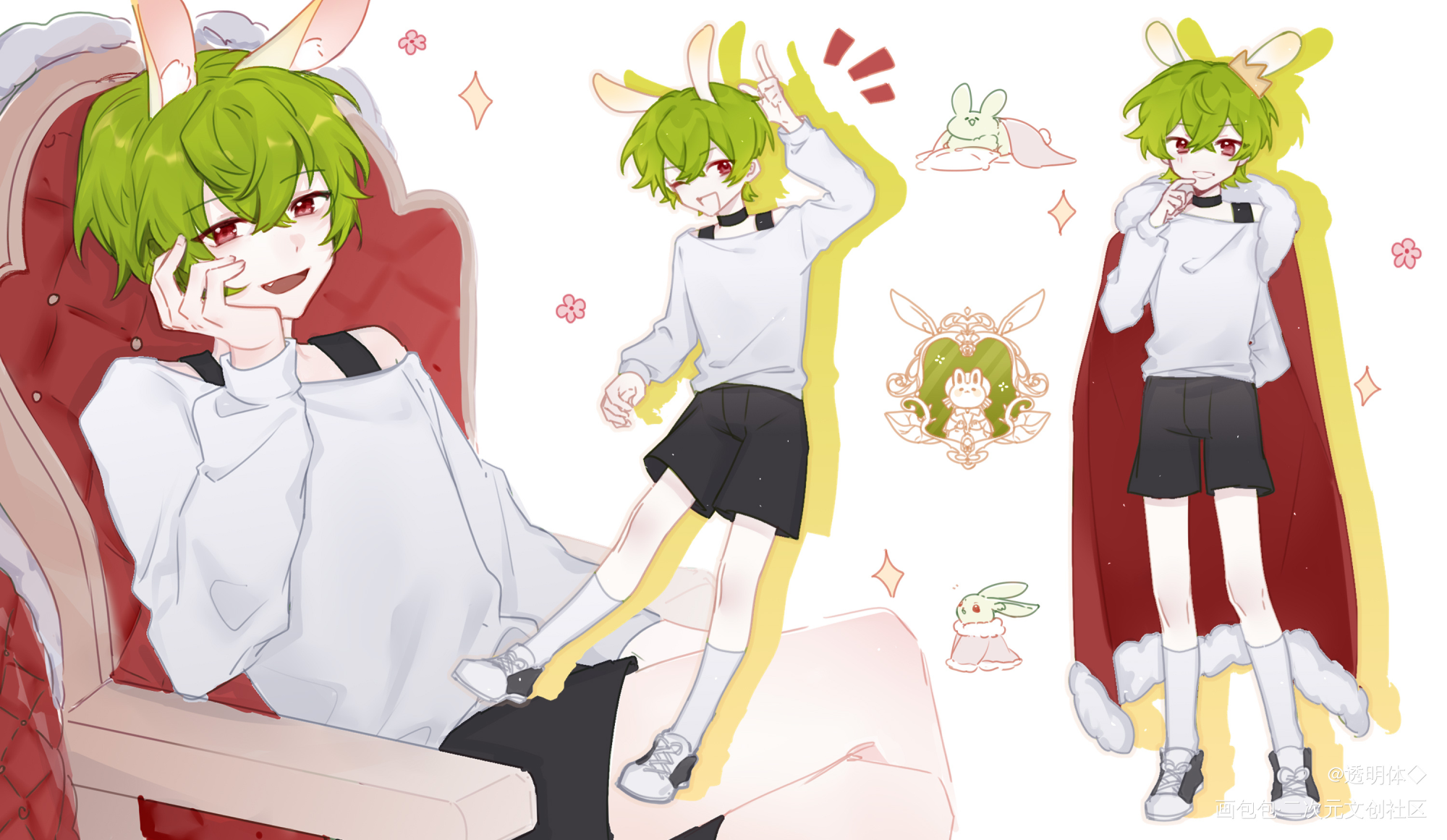 之前打的返送_付费委托约稿板绘绘画作品