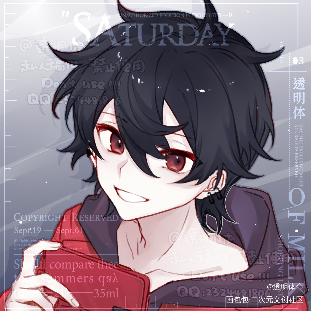 _付费委托约稿板绘oc绘画作品