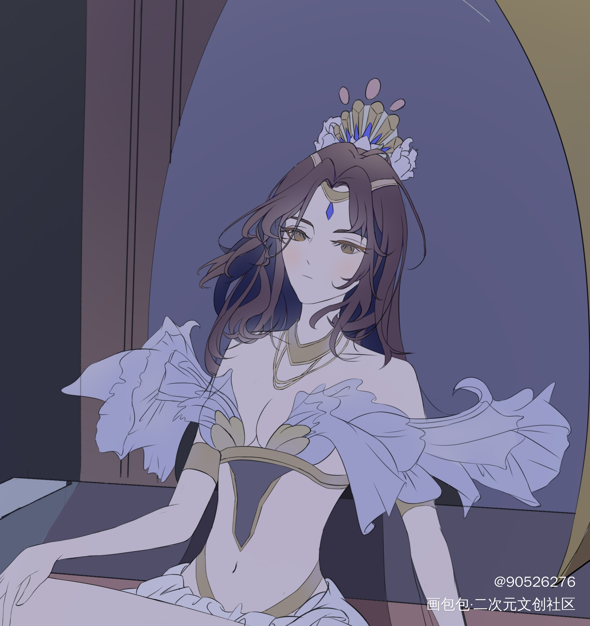 _立绘古风厚涂平涂日系板写绘画作品