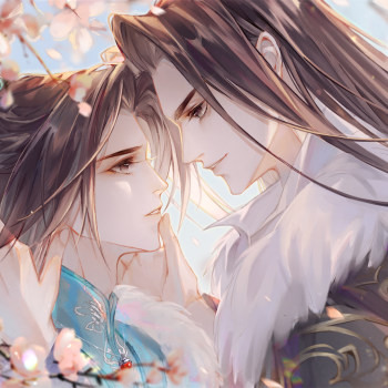 山河剑心千秋晏沈沈峤晏无师古风平涂日系插画同人绘画作品