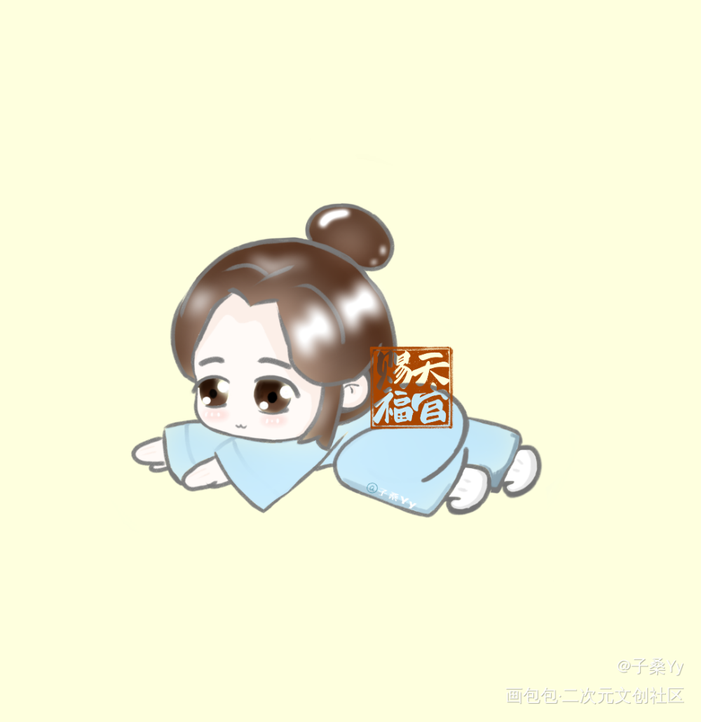 小怜怜～_天官赐福花怜谢怜Q版墨香铜臭绘画作品
