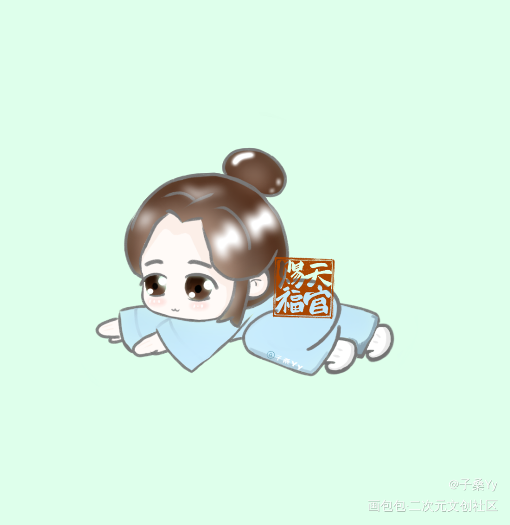 小怜怜～_天官赐福花怜谢怜Q版墨香铜臭绘画作品