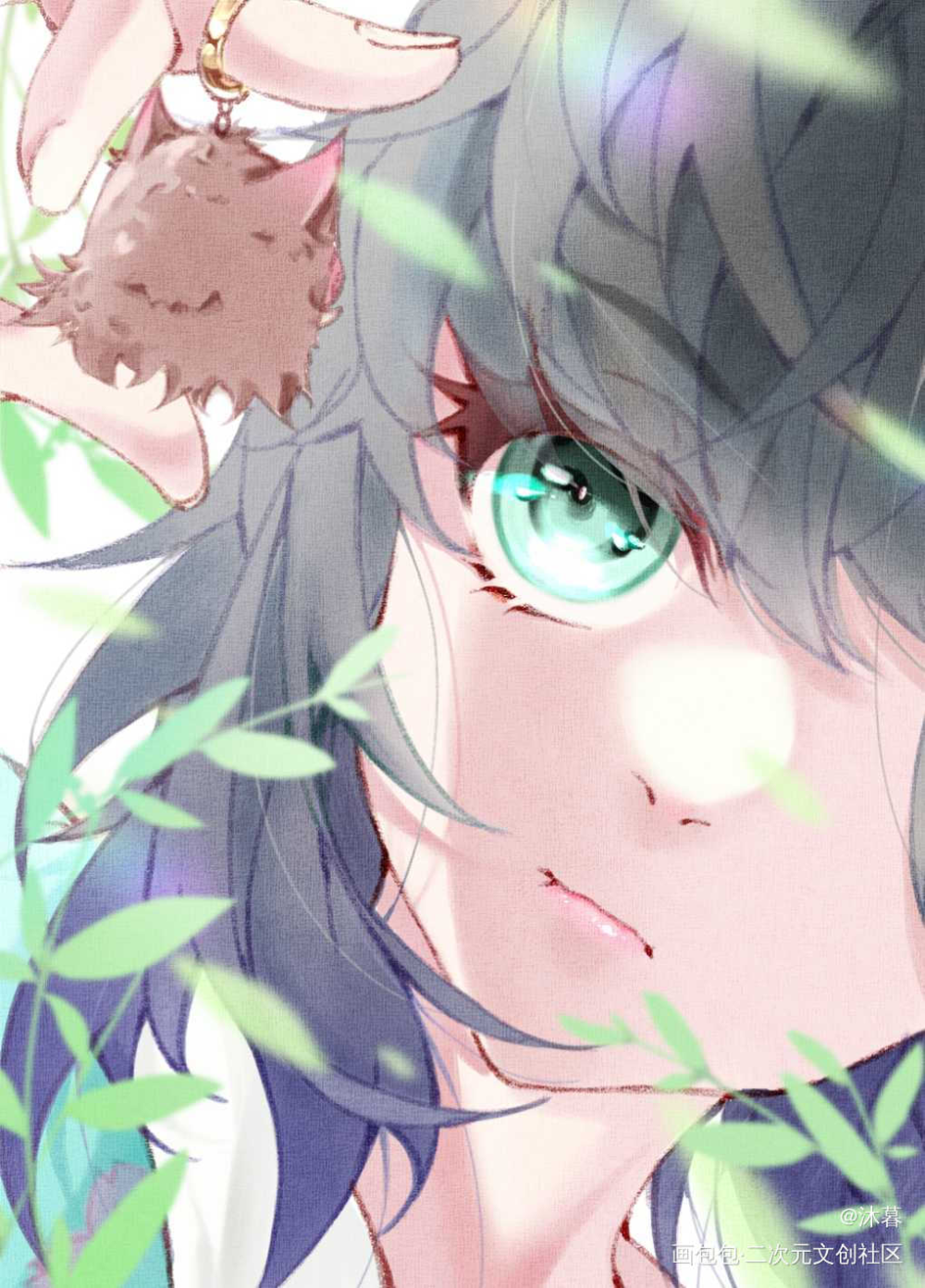 猪猪_鬼灭之刃嘴平伊之助绘画作品