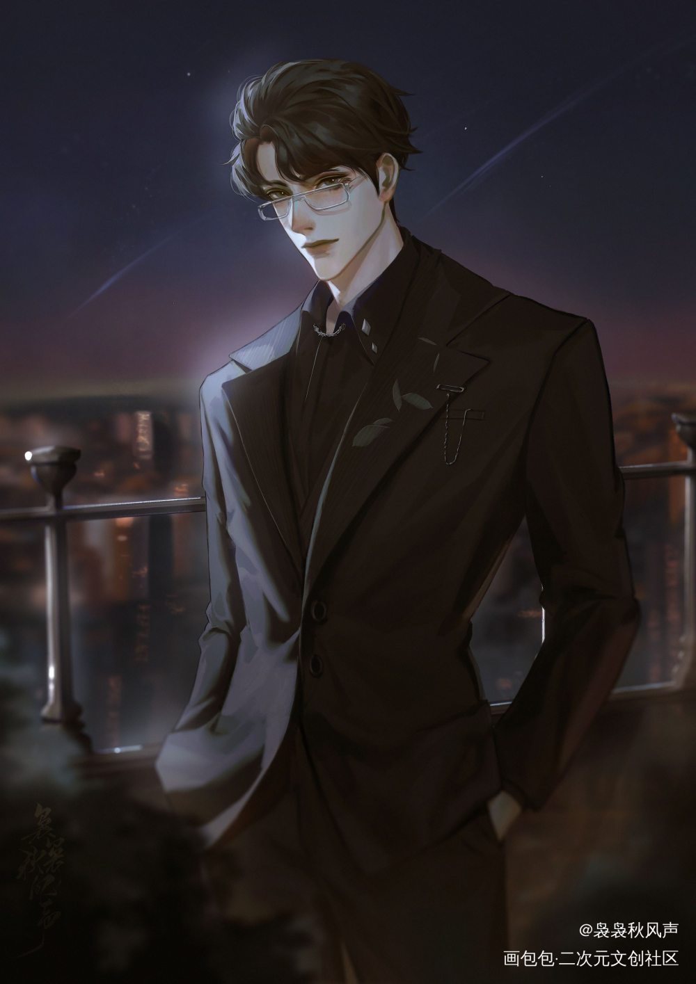 ♥(｡￫v￩｡)♥_谁把谁当真188男团赵锦辛绘画作品