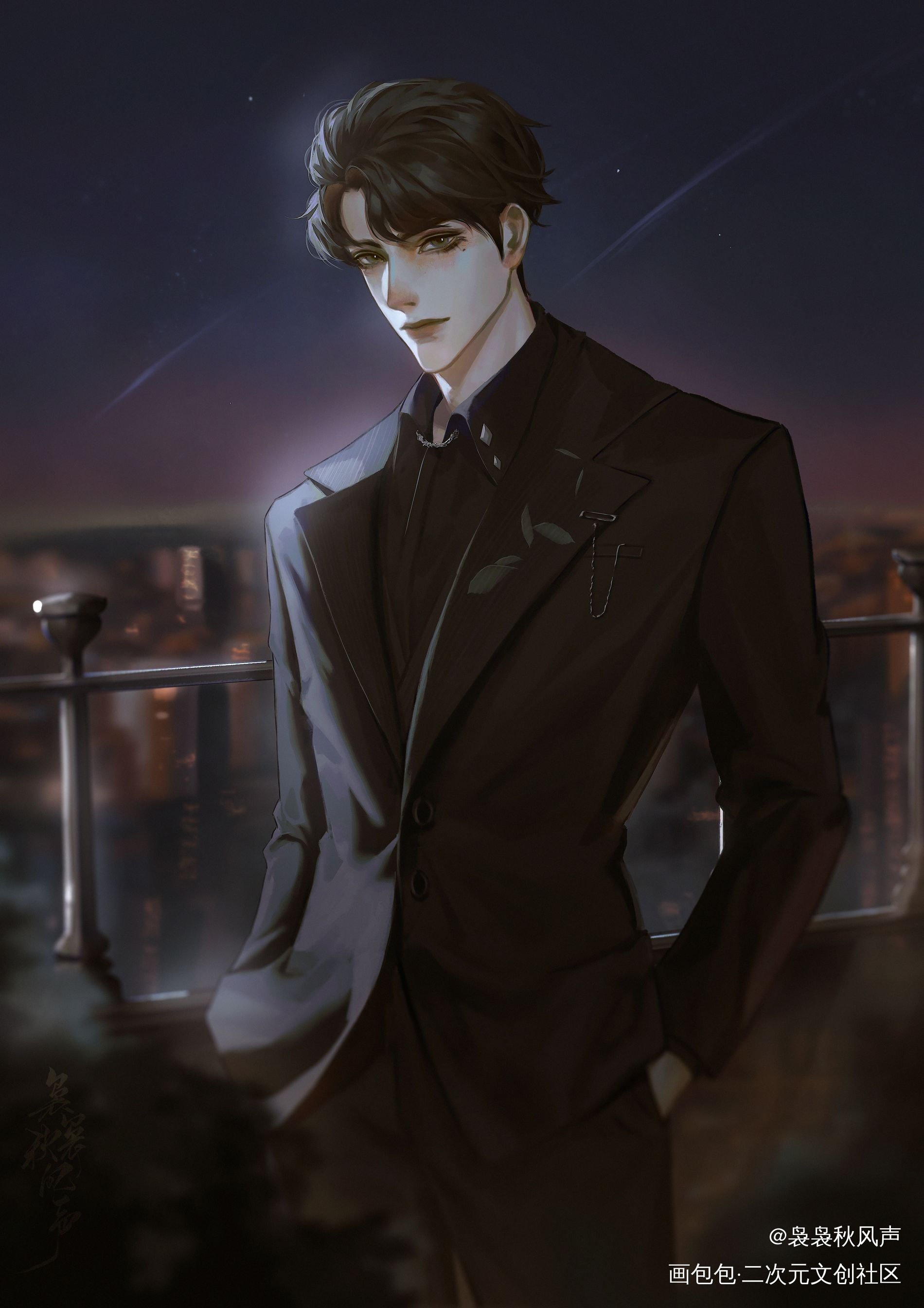 ♥(｡￫v￩｡)♥_谁把谁当真188男团赵锦辛绘画作品