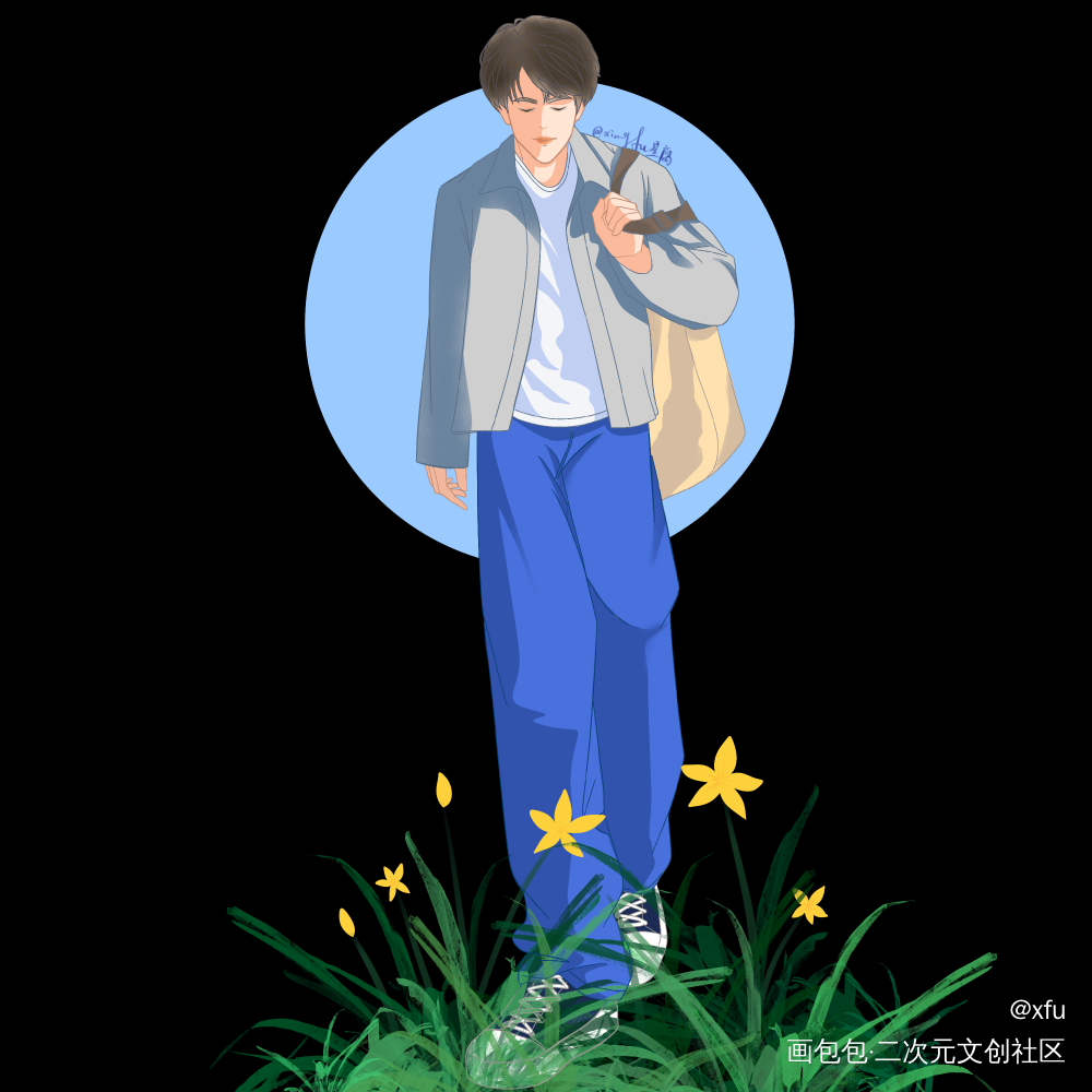 沈翊_立绘平涂猎罪图鉴procreate绘画作品
