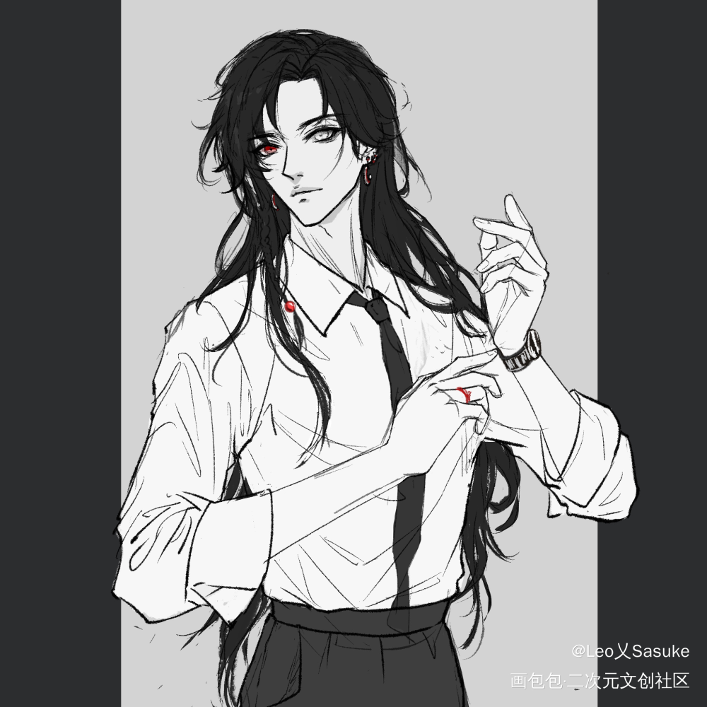 别人家老公_天官赐福花城绘画作品