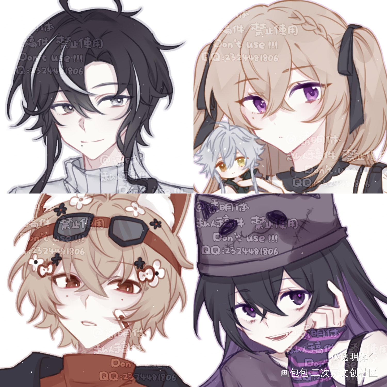 _付费委托约稿板绘绘画作品