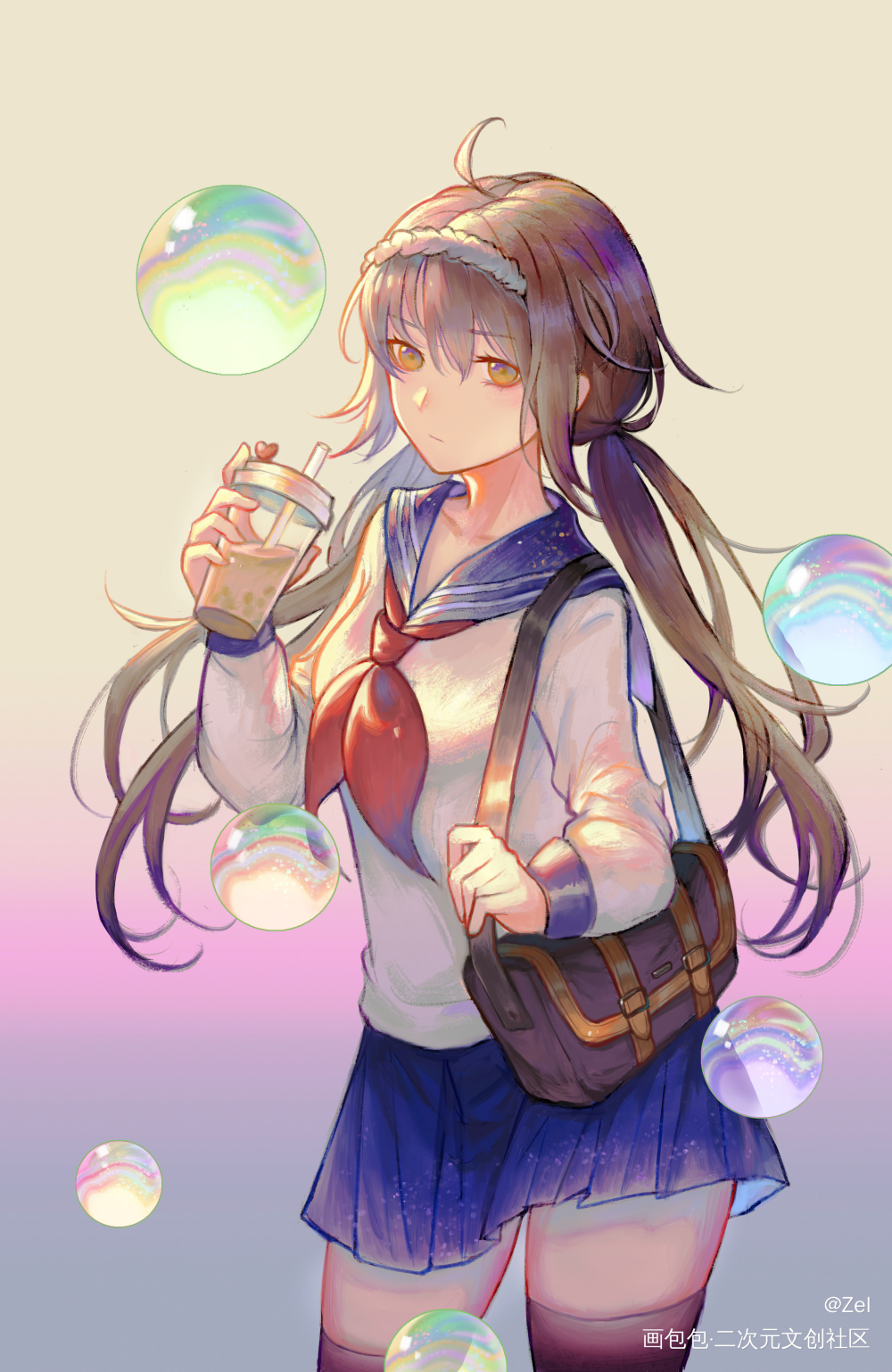 凌_厚涂日系头像绘画作品
