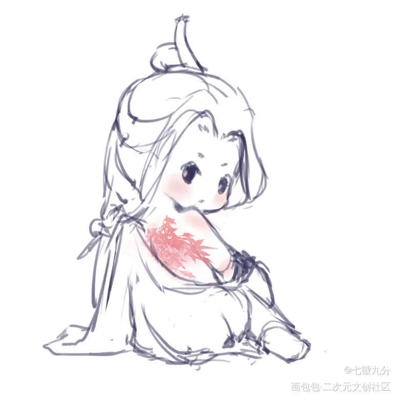 点霜红后面那点事_二哈和他的白猫师尊燃晚Q版绘画作品
