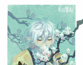 染上春天的颜色_绘画作品