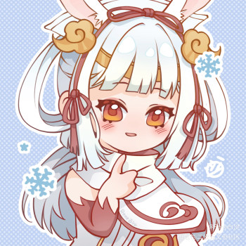 画了公孙离的小头像哟_王者荣耀公孙离平涂日系q版绘画作品