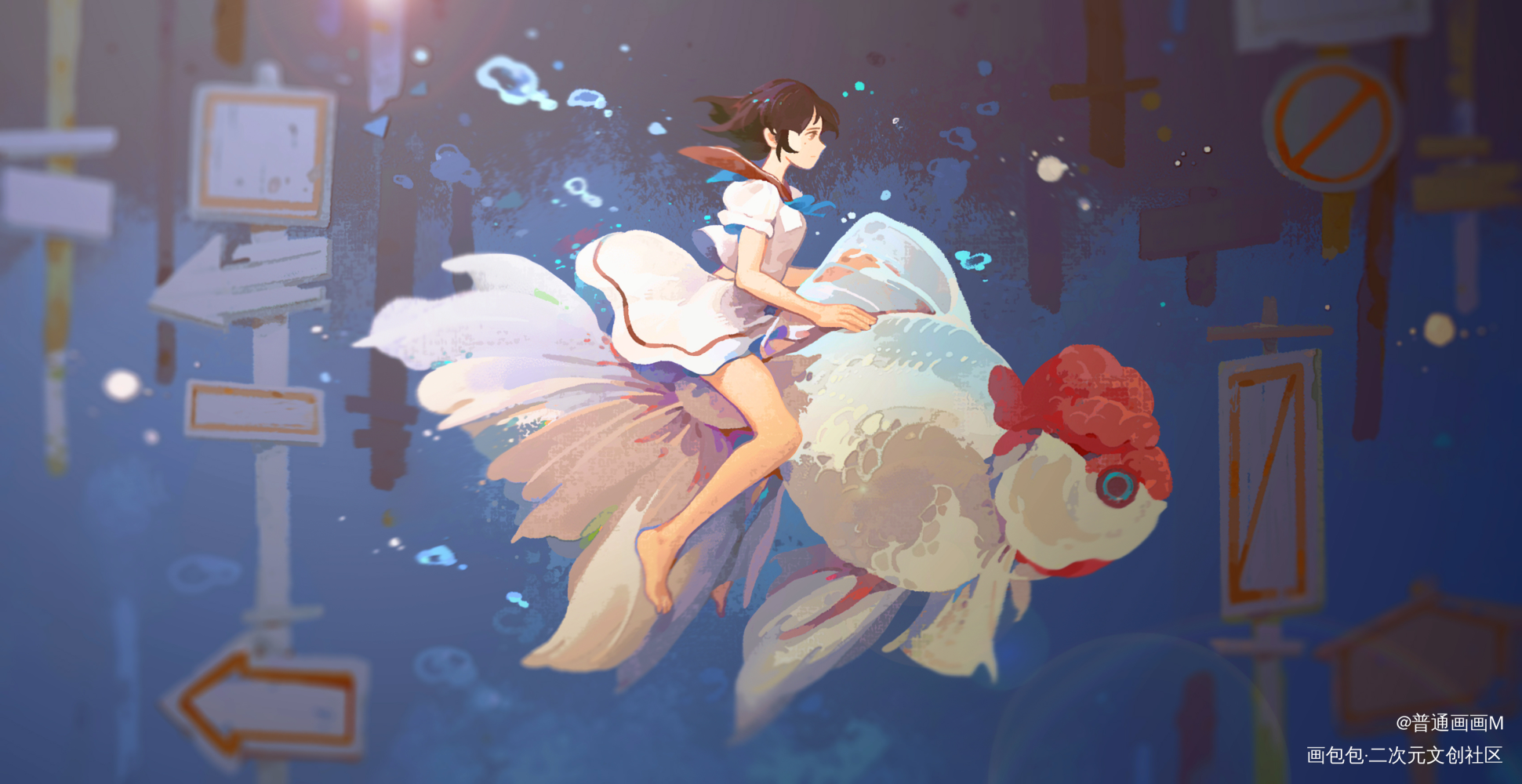晒晒自己的OC_立绘厚涂插画原创人物板绘绘画原创oc绘画作品