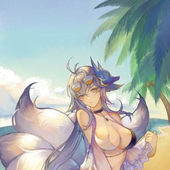 土佐_碧蓝航线厚涂日系头像插画土佐绘画作品